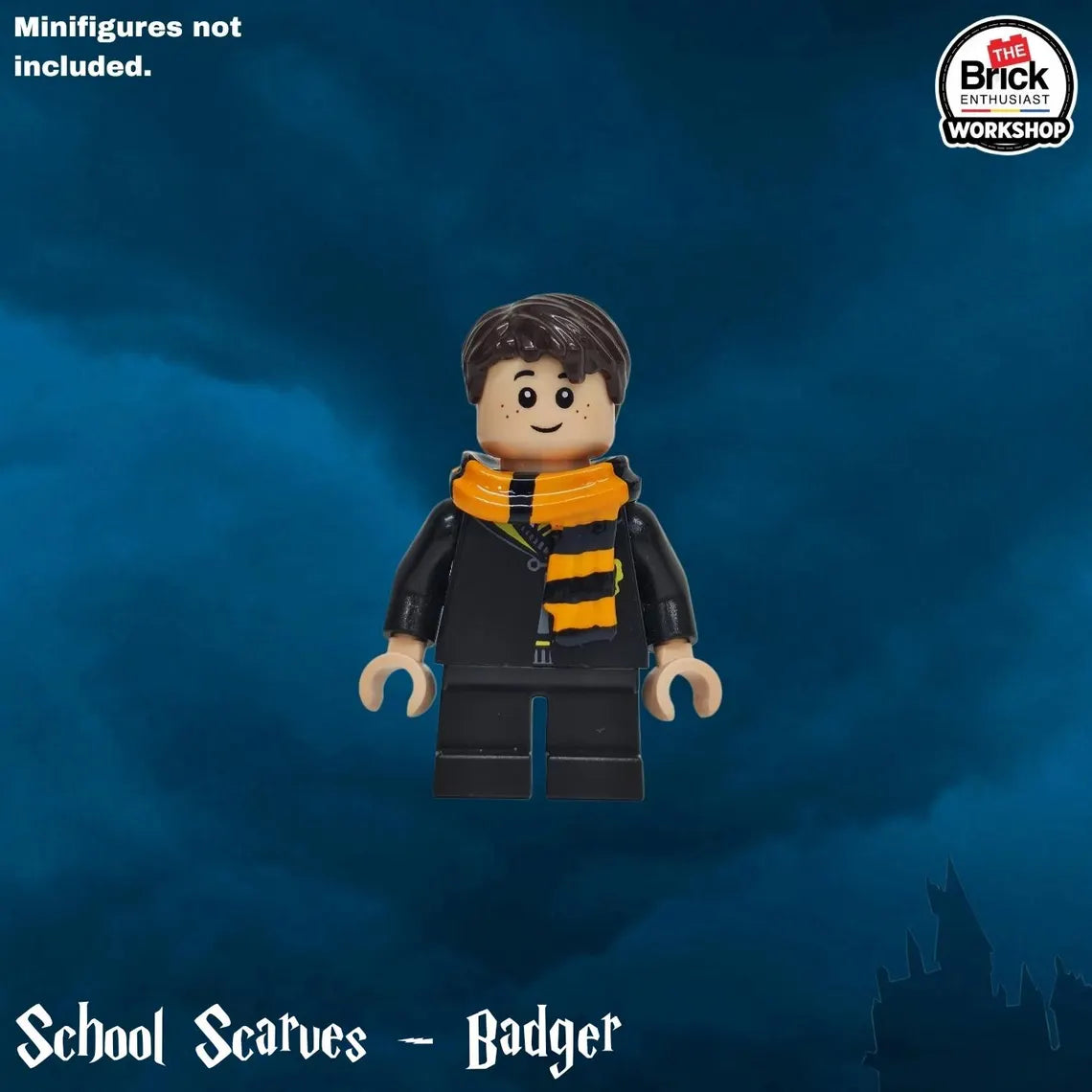 [PREORDER] Custom Hand Painted Wizarding House Scarves