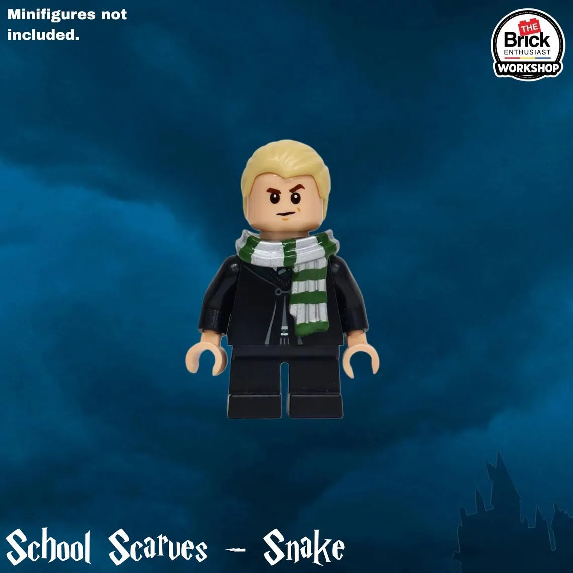 [PREORDER] Custom Hand Painted Wizarding House Scarves