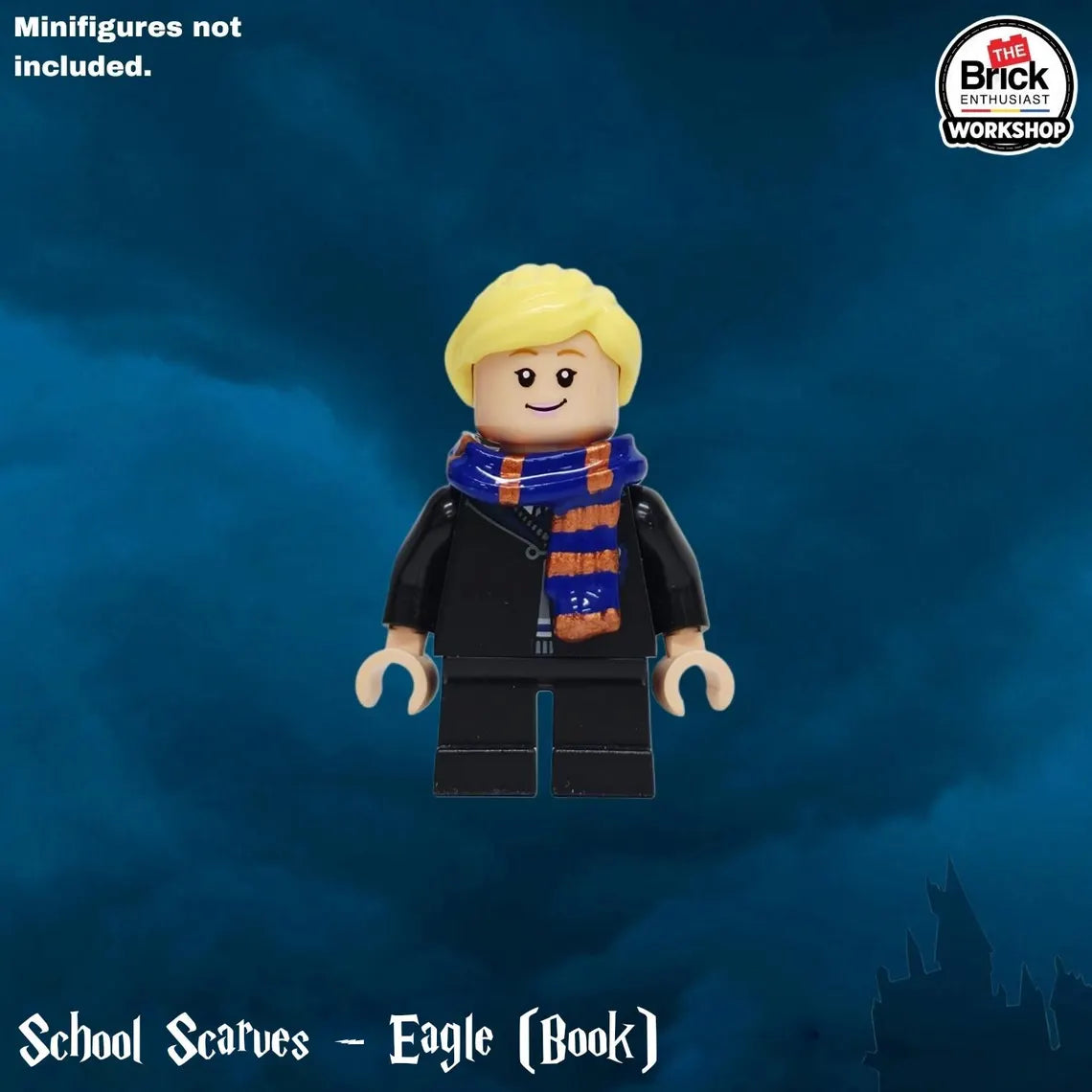 [PREORDER] Custom Hand Painted Wizarding House Scarves