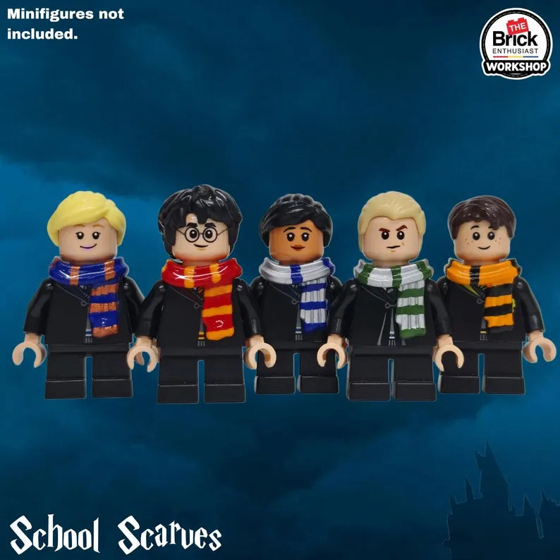 [PREORDER] Custom Hand Painted Wizarding House Scarves